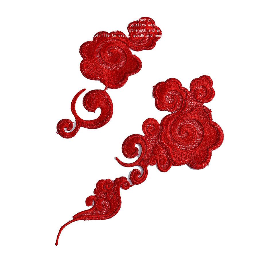 Quality in stock Fine Thine Embroidery Water Soluble DIY Peony Flower Hair Accessories Lace Garment Accessories Clouds Small Flowers