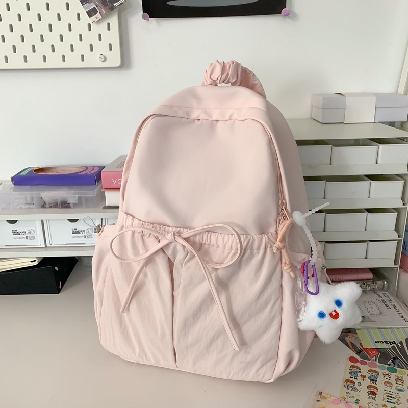 Picture of Korean Style Women's Fashionable All-match Backpack Nylon New Travel Outdoor Backpack Lightweight Student Commuter Schoolbag