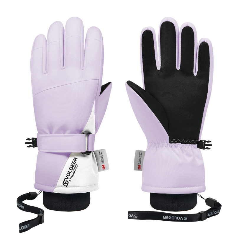 Picture of Warm Fleece-Lined Ski Gloves, Autumn and Winter Gloves, Cycling Gloves, Women's Touch Screen Gloves, Men's Cross-Border Wholesale
