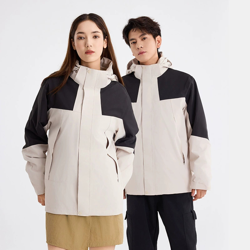 Picture of GBT32614 three-in-one men's 24 winter new windproof waterproof breathable warm coat women's custom logo