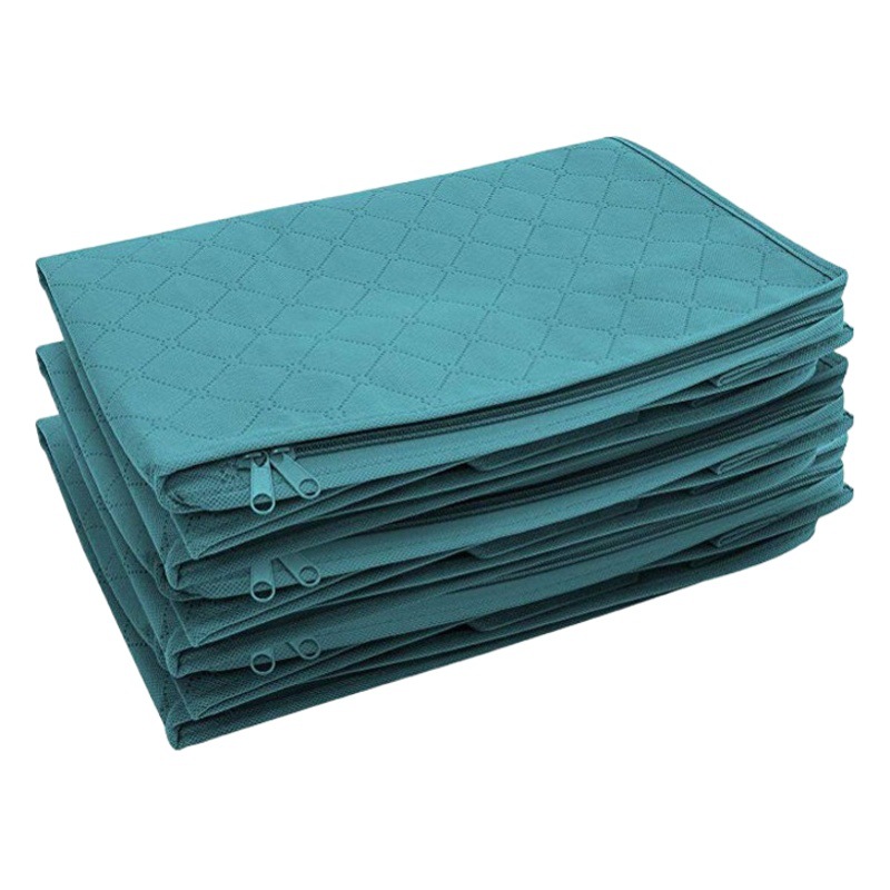 Amazon cross-border non-woven wardrobe storage bag quilt clothes finishing box dustproof bag wholesale folding storage box