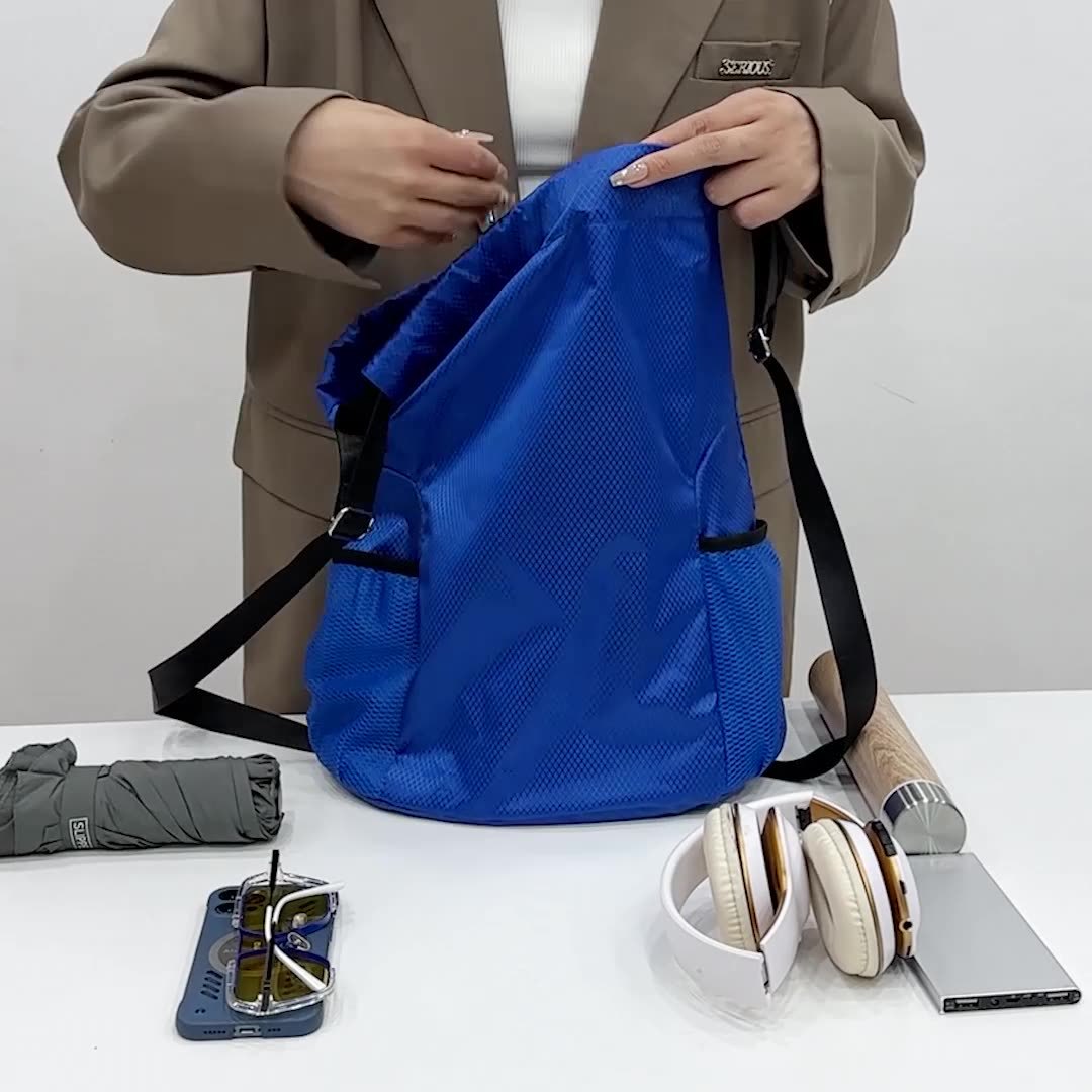 Picture of In stock football basketball bag large capacity outdoor drawstring bag sports training fitness drawstring student backpack wholesale