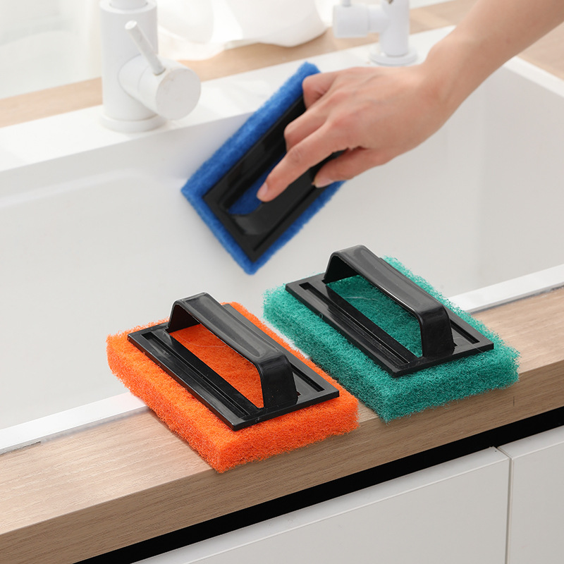 Kitchen Powerful Decontamination Wipe Handle Cleaning Brush Bathroom Bath Brush Nano Magic Sponge Wipe Tile Magic Wipe