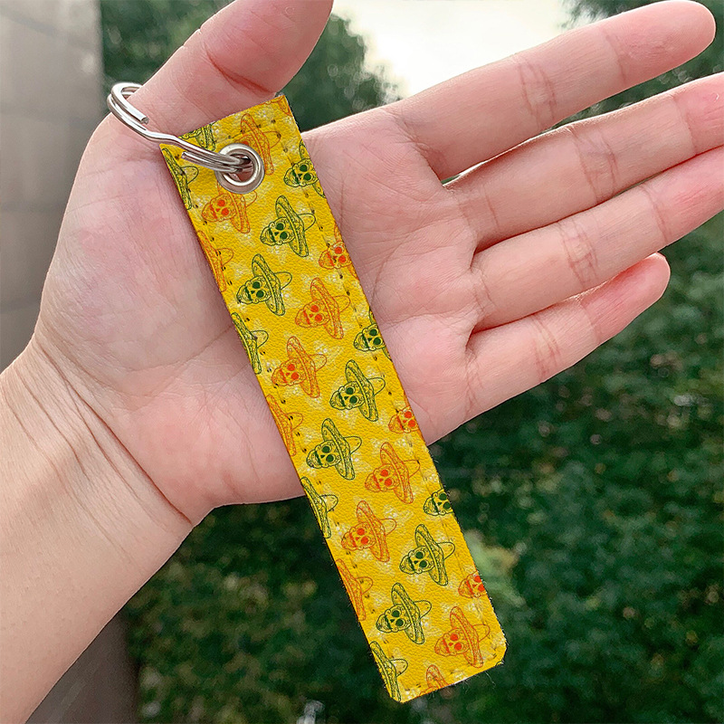 Picture of Amazon AliExpress European and American popular skull skull pu leather keychain wholesale in stock bag pendant
