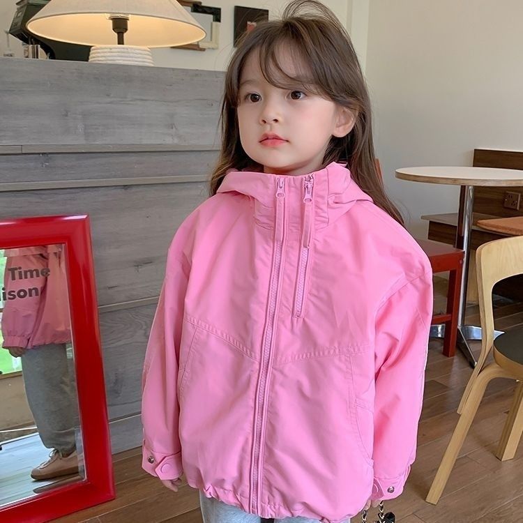 Picture of 2025 New Spring Girls' Children's Wear Western Style Spring and Autumn Children's Casual All-match Girls' Hooded Collar Coat Trendy