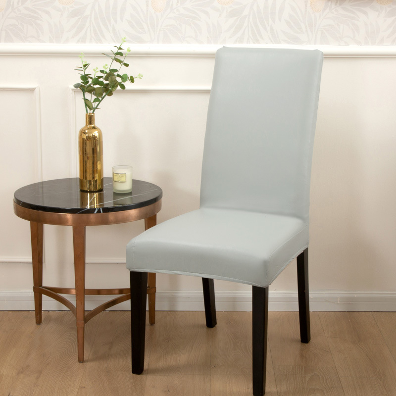 Picture of Cross-border New Solid Color Stretch Leather Seat Cover Amazon wish Dining Chair Office Waterproof and Dustproof Chair Cover