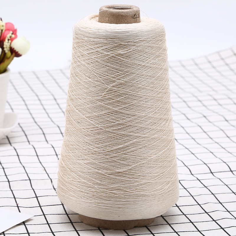 Cotton Spinning Sintering Mercerized Ben White Knitting 120 2-strand collar cuff silk cross-border mercerized cotton double-strand colored silk