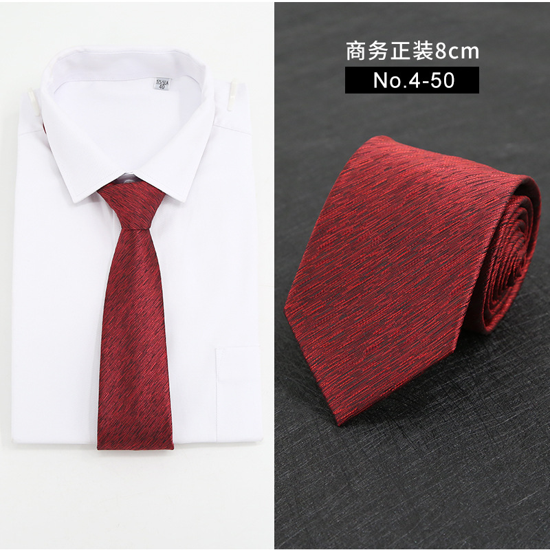 Picture of New Style Tie Men's Formal Business Casual Simple Style Solid Color Striped Arrow-Shaped Tie Manufacturer Ready Stock Wholesale