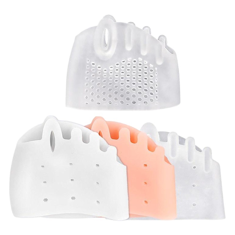 Five-Hole Honeycomb Front Pad Shock Absorbing Toe and Foot Finger Cover Five-Hole Anti-Big Foot Bone Overlapping Hallux Valgus