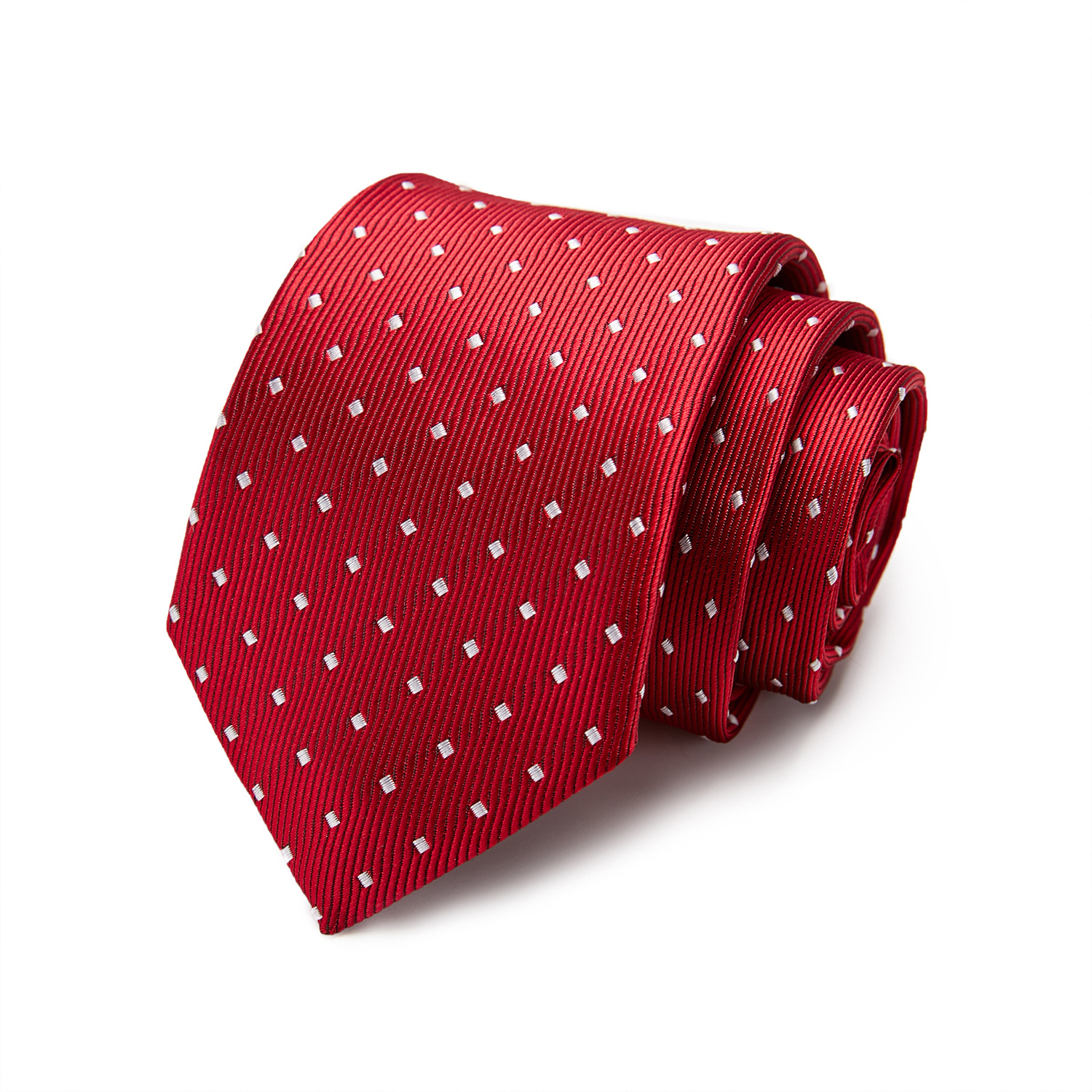 Picture of Tie spot tie polyester silk tie manufacturer 8cm business men's formal wear wedding studio tie