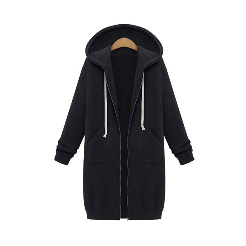 Picture of Foreign trade cross-border Amazon explosions Europe and the United States autumn and winter women's long hooded long sleeve sweater women's winter coat