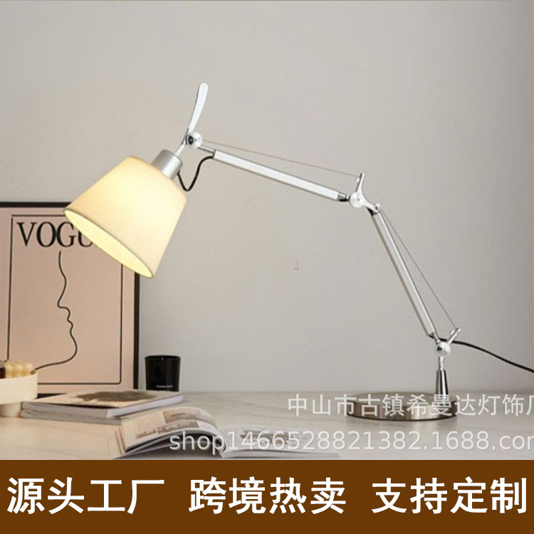 Simple telescopic student study and work desk lamp eye protection desk office hotel homestay dimming bedroom bedside lamp