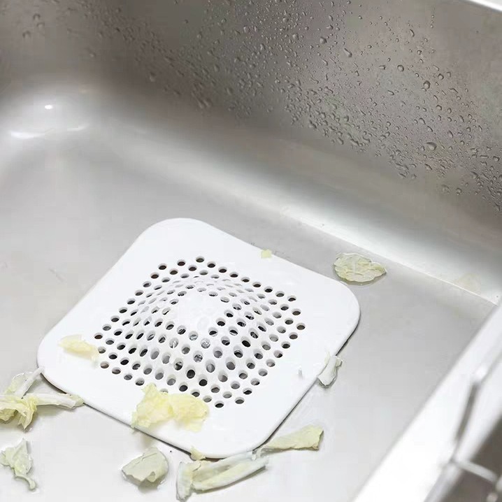 Picture of Sink anti-clogging silicone floor drain cover bathroom drain hair anti-clogging filter sewer filter