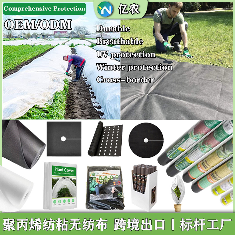 Amazon's Hot-Selling Agricultural Cold-Proof Black and White Non-Woven Fabrics Are Available for Weeding and Weeding Pp Agricultural Non-Woven Fabrics