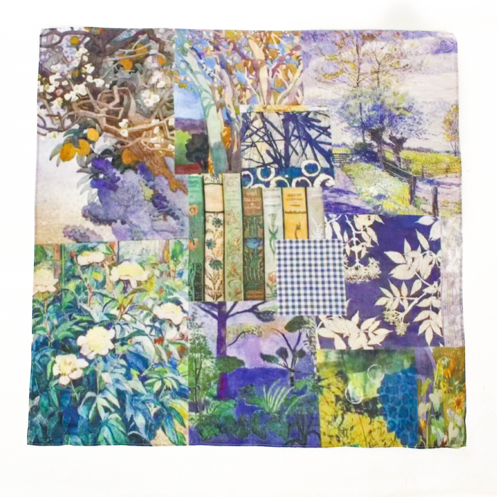 Picture of Collection New Vintage Original Artistic Mulberry Silk Silk Cotton Spinning Machine Side All-match 70 Square Scarf Elegant Shawl