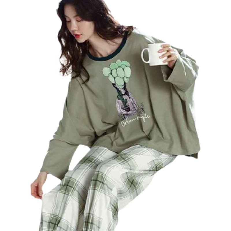 2025 New Style Pajamas for Women, Spring and Autumn Long-Sleeved, Trendy and Can Be Worn Outside, Autumn and Winter Cartoon Loungewear Set