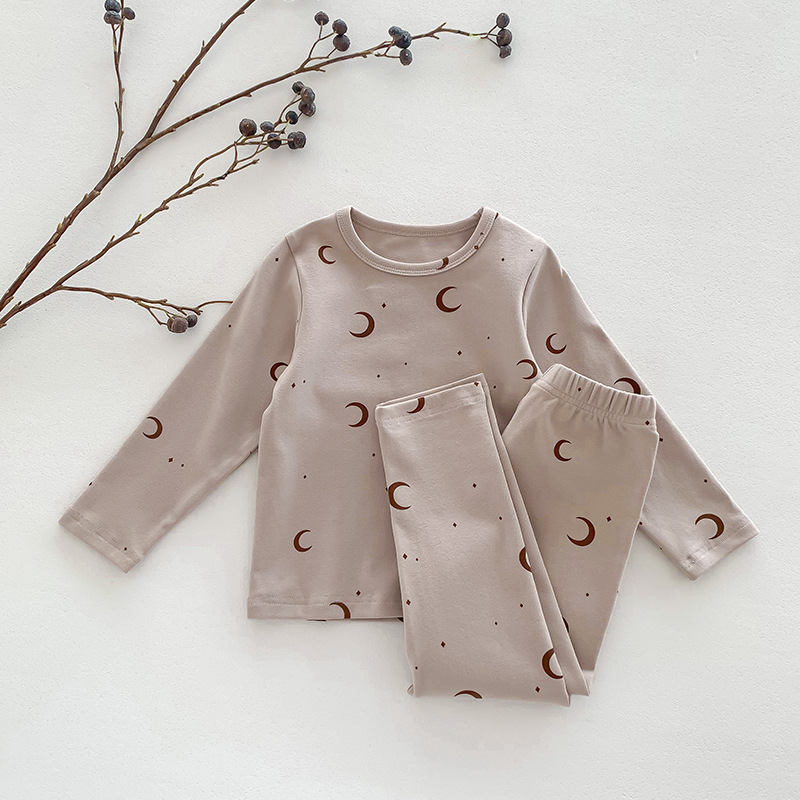 Children's Pajamas, Baby Autumn Clothes and Long Trousers, Kidsren's Home Clothes, Category a Pure Cotton Pajamas for Boys and Girls, Boys' Home Clothes