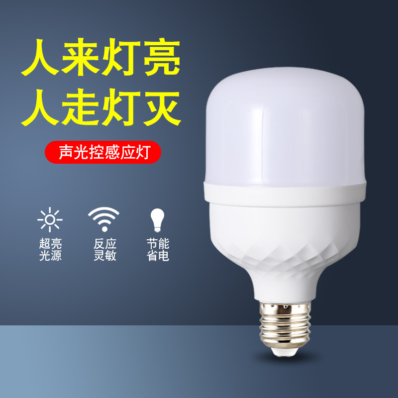 Factory direct supply led sound and light control induction ball bubble building corridor aisle basement garage emergency lights Diamond