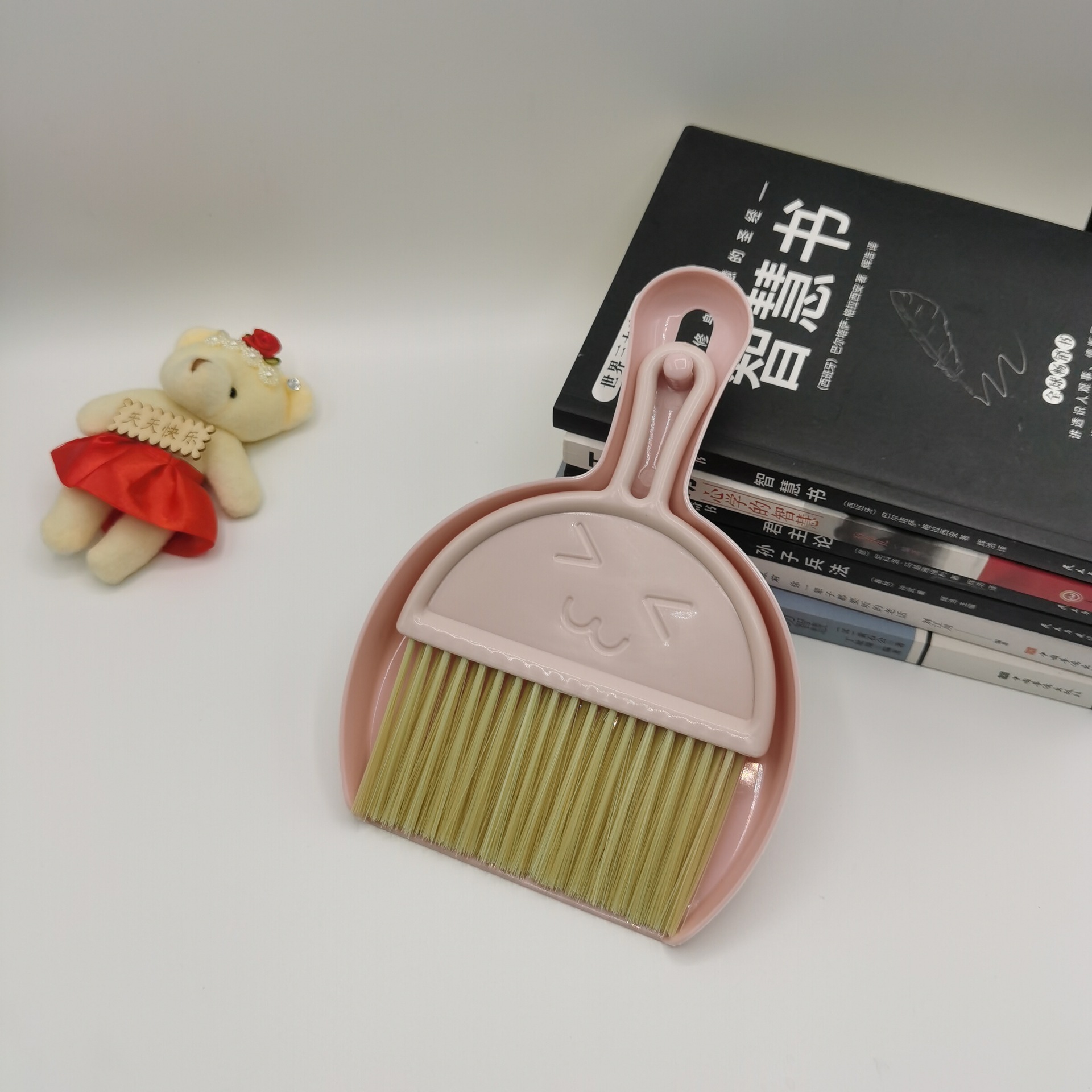 Picture of Pet Cleaning Brush, Small Broom, Dustpan Set, Garbage Shovel, Kidsren's Mini Desktop Broom, Dog Poop Shovel