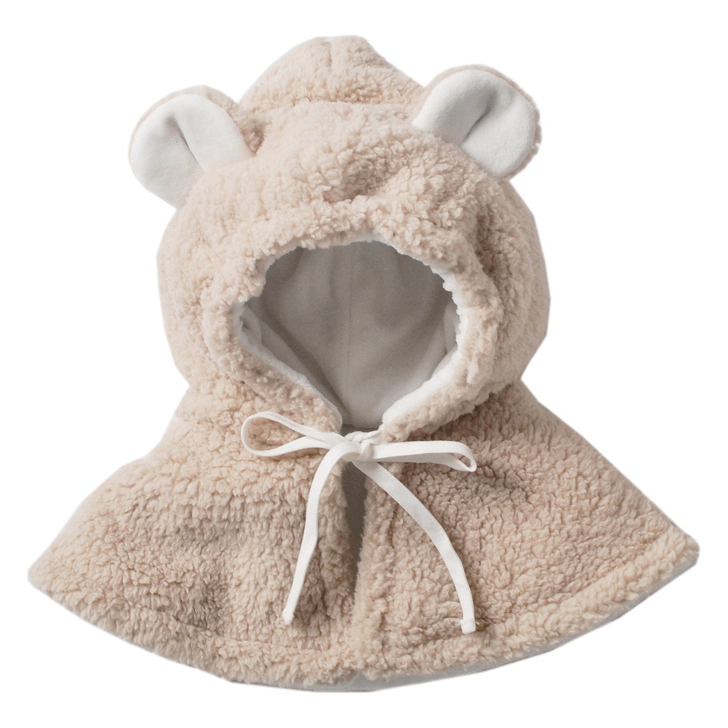 moinmlon winter new Korean children's shawl ear cap thickened warm hat baby cold-proof velvet cap