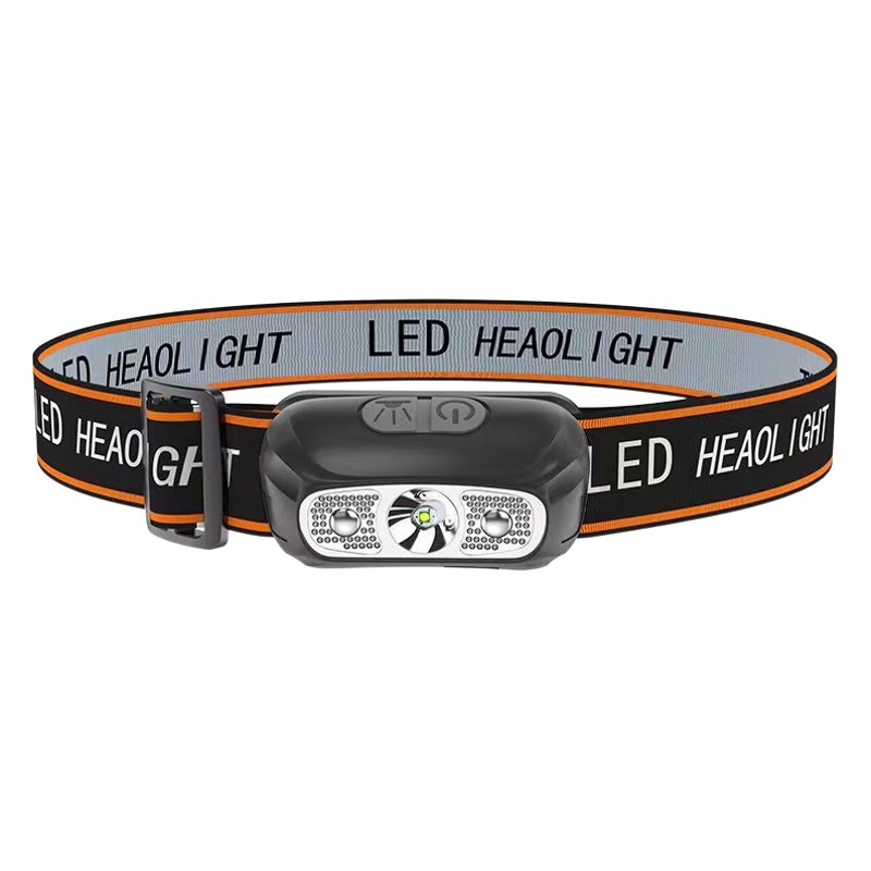 Induction headlight led strong light super bright outdoor multi-function rechargeable fishing lamp head-mounted mini flashlight wholesale