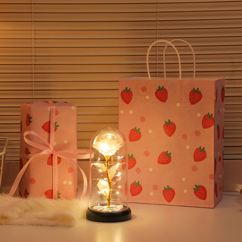 Picture of Immortal bouquet rose night light ornament bedroom decoration birthday gift for girlfriend girl children student Qixi Festival