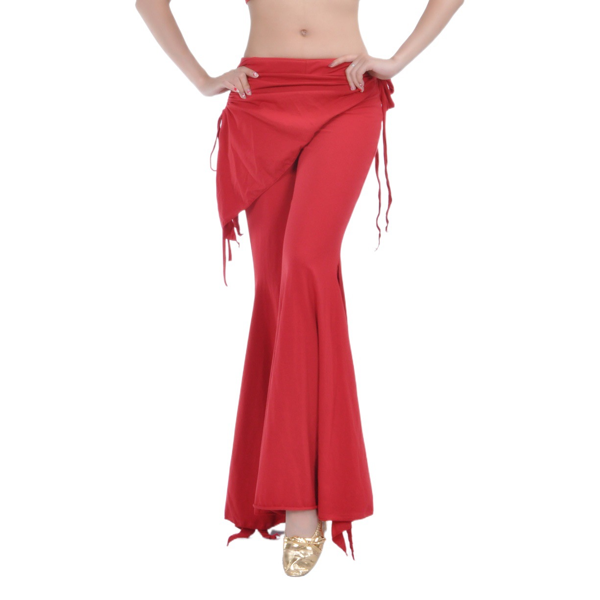 Waist Skirt Bans Belly Dance Clothing Clothing Clothing Quality Cotton Trumpet Trousers Hot Selling Source Wholesale