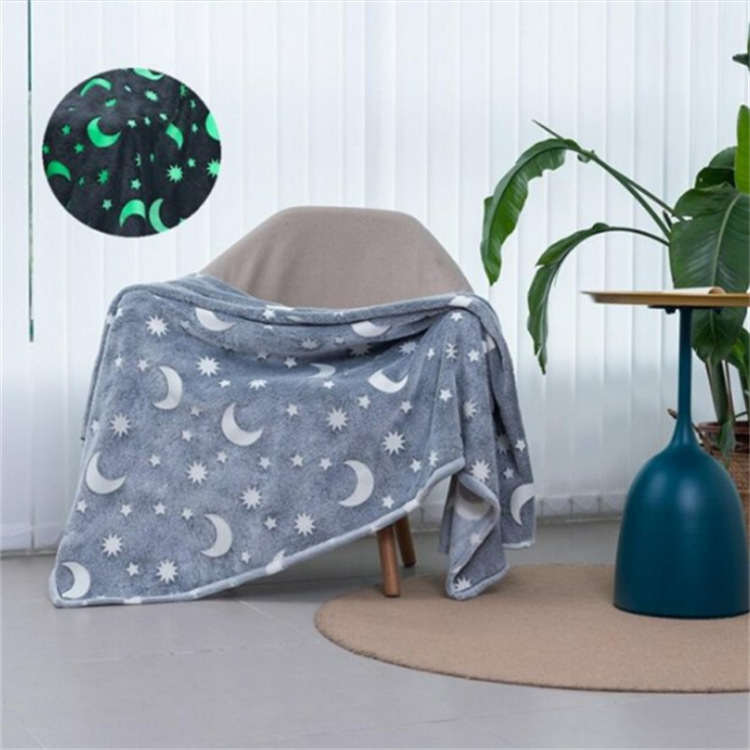 Picture of Cross-border New Luminous Flannel Blanket Children's Flannel Blanket Luminous Blanket Office Lunch Break Air-conditioning Blanket