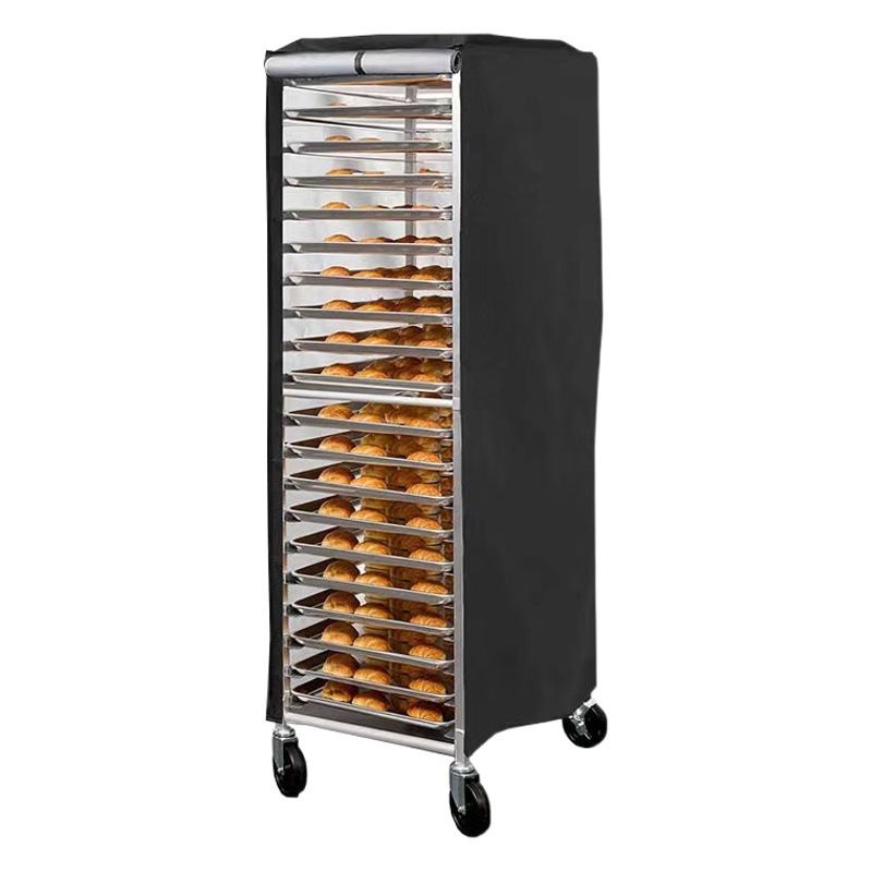 Cross-border hot-selling storage rack cover bread rack cover single open door cake rack cover waterproof dust cover Oxford cloth