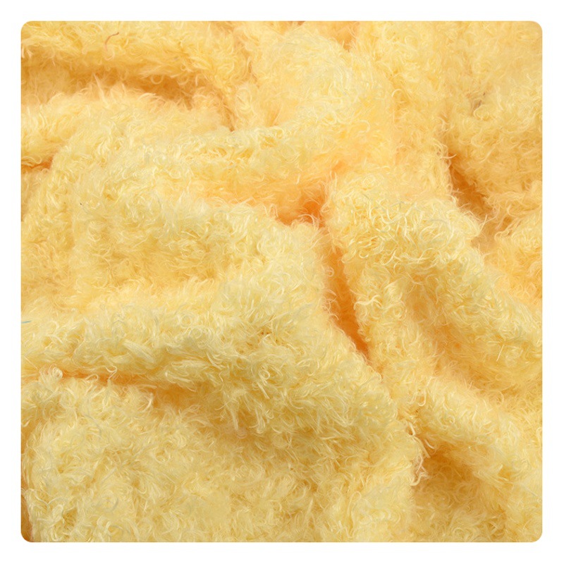 In stock supply 12mm peach velvet spray flower bird plush roll plush polyester flannel plush toy carpet fabric