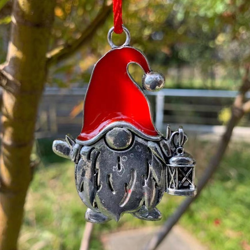 2022 Christmas Tree pendant metal snowman pendant Santa Claus pendant Bringing Home The Tree