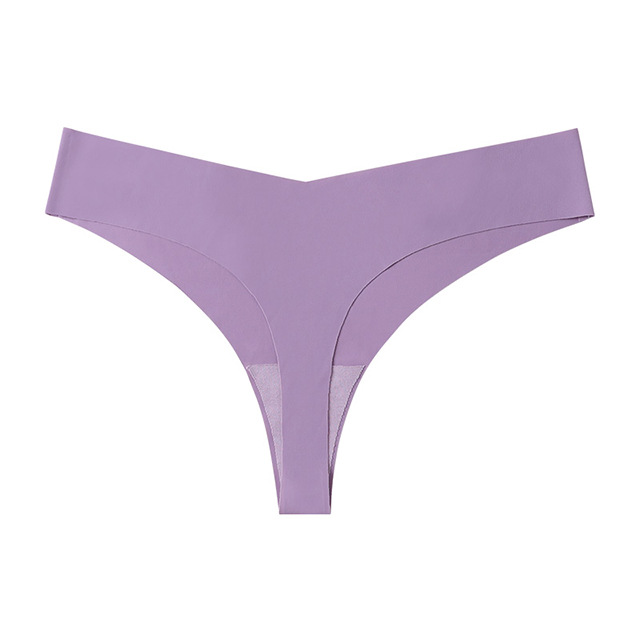 Picture of European and American Cross-border Pregnant Women's plus size Traceless Women's Underwear Class A Ice Silk Breathable Sports Low Waist Naked Briefs for Women