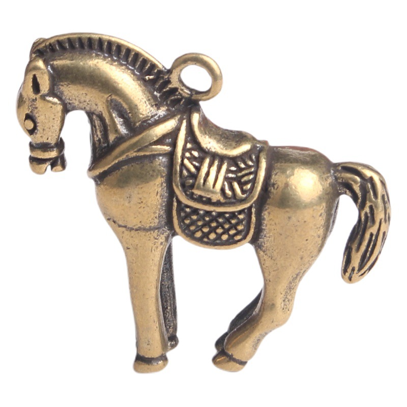 Brass Do Old Zodiac Keychain Pendant Lucky Life Transfer Pendant Stall Old Bronze Wholesale