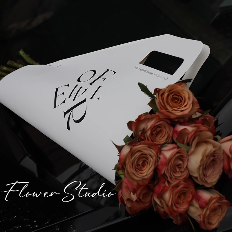 Picture of Customized original design flower bouquet flower tote bag flower bouquet tote gift bag packaging bag