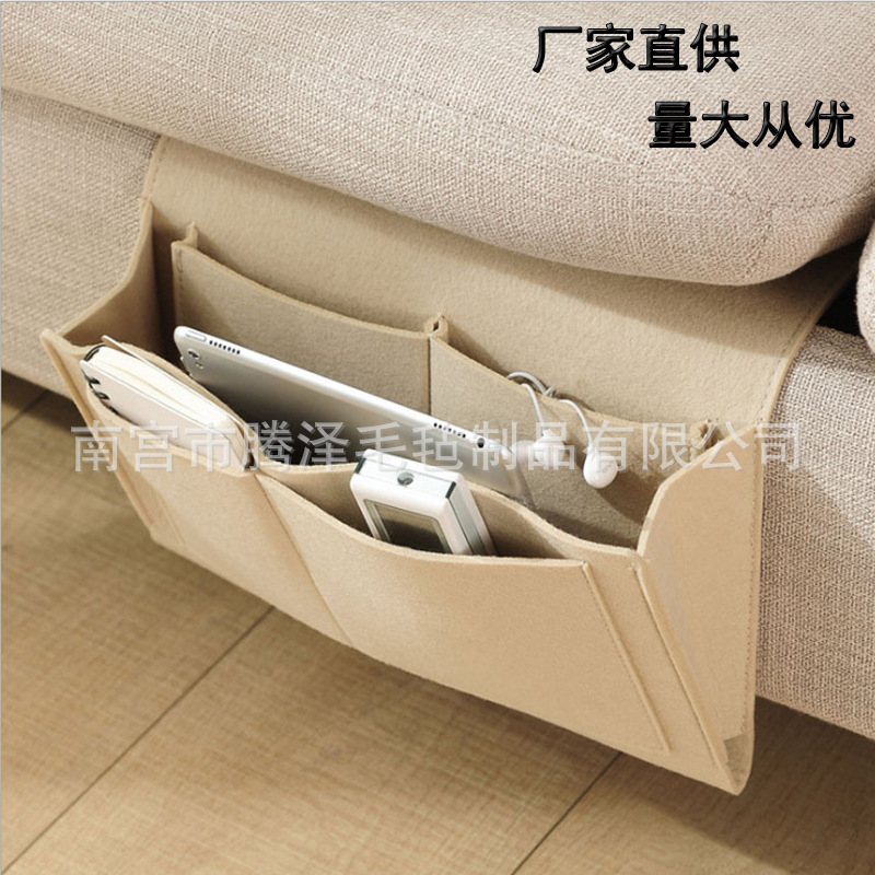 Picture of Factory wholesale felt bedside storage bag bedside storage hanging bag bedside storage bag hanging bag portable storage bag