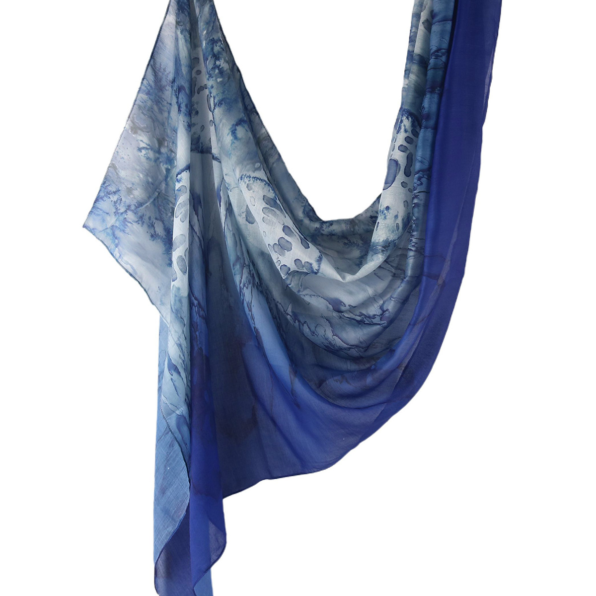 Picture of Best-Selling Watercolor Tie-Dye Cotton Scarf Arabian Satin Polyester Long Scarf Turkish Middle Eastern Scarf