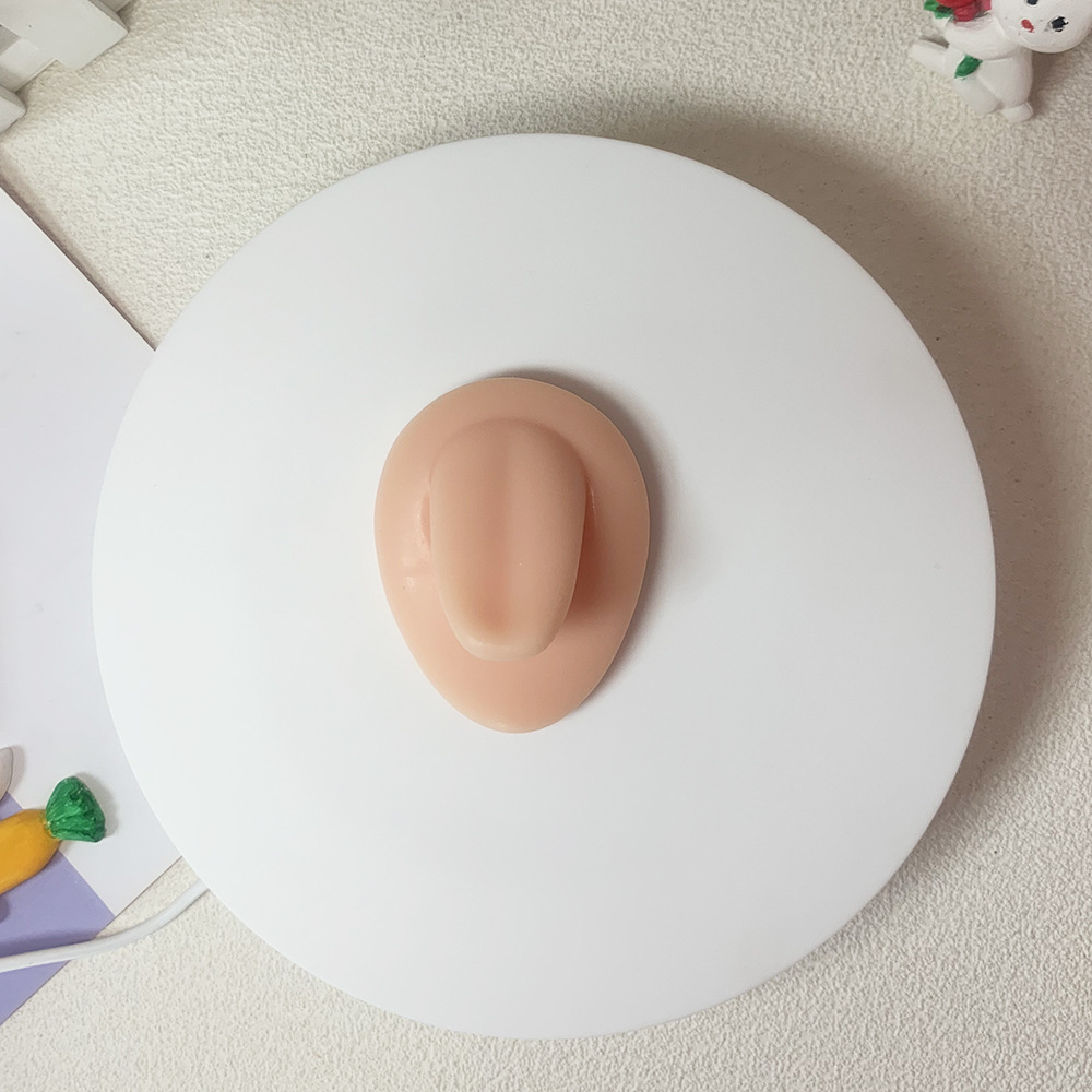 Picture of Silicone Ear Facial Features Model Nose Lip Model Training Posing Tool Nose Nail Tongue Nail Navel Nose Nail Display