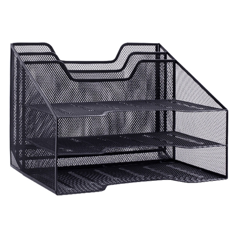 Metal file rack office vertical file frame multi-layer folder storage box office supplies for students
