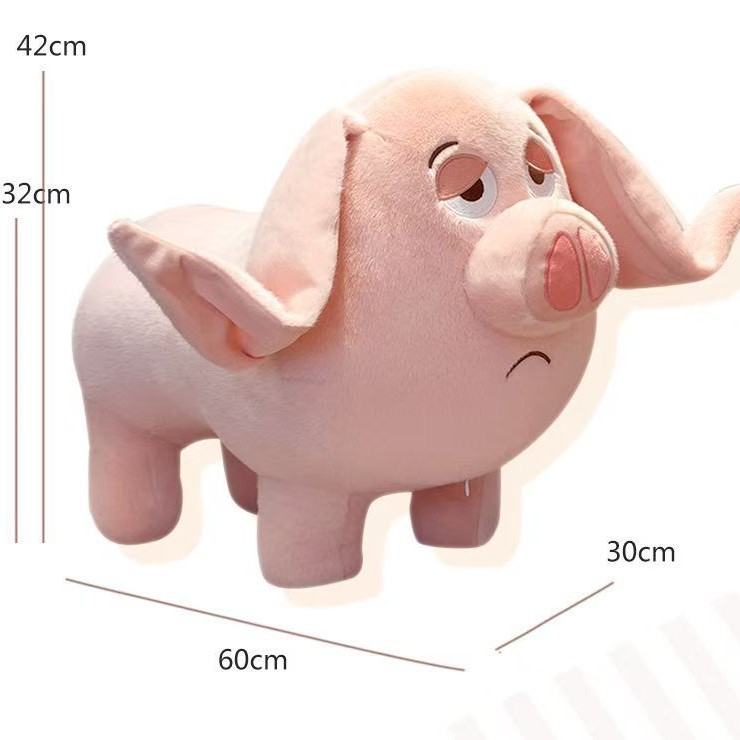 Picture of Flying Pig Bench Children's Bench Second Brother Door Shoe Changing Stool Wholesale Sliding Animal Pig Pig Wheel Bench