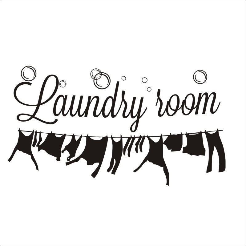Picture of MUA919 laundry room generation carved removable personalized wall stickers living room bedroom sofa background wall