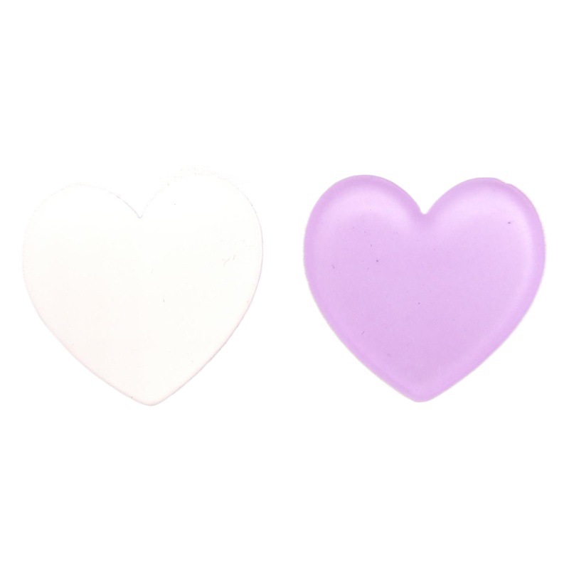 Candy-Colored Peach Heart Jelly Frosted Acrylic Heart Plum Blossom DIY Accessories Hairpin Hair Accessory Jelly Color