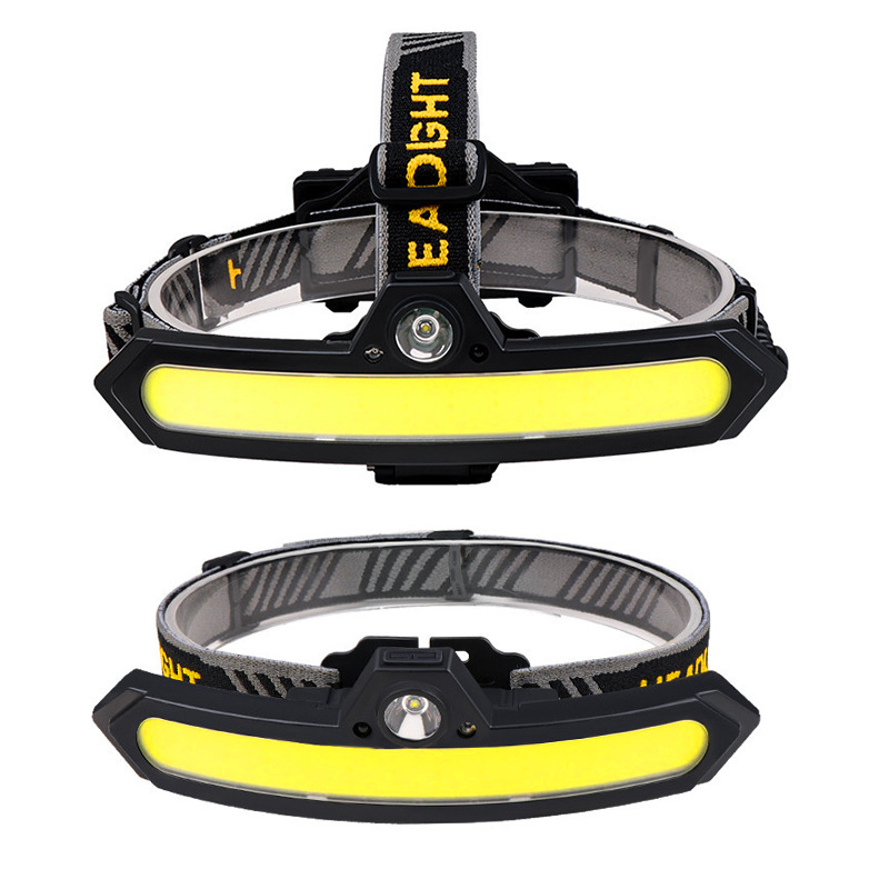 Cross-border new Type-c charging XPE COB floodlight induction headlight LED outdoor multifunctional red headlight