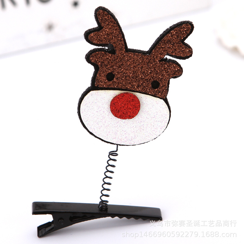 Picture of 2025 New Japanese and Korean Internet Celebrity Christmas Hairpin Spring Small Clip Small Gift Hair Accessories Festive Headwear Spot Wholesale