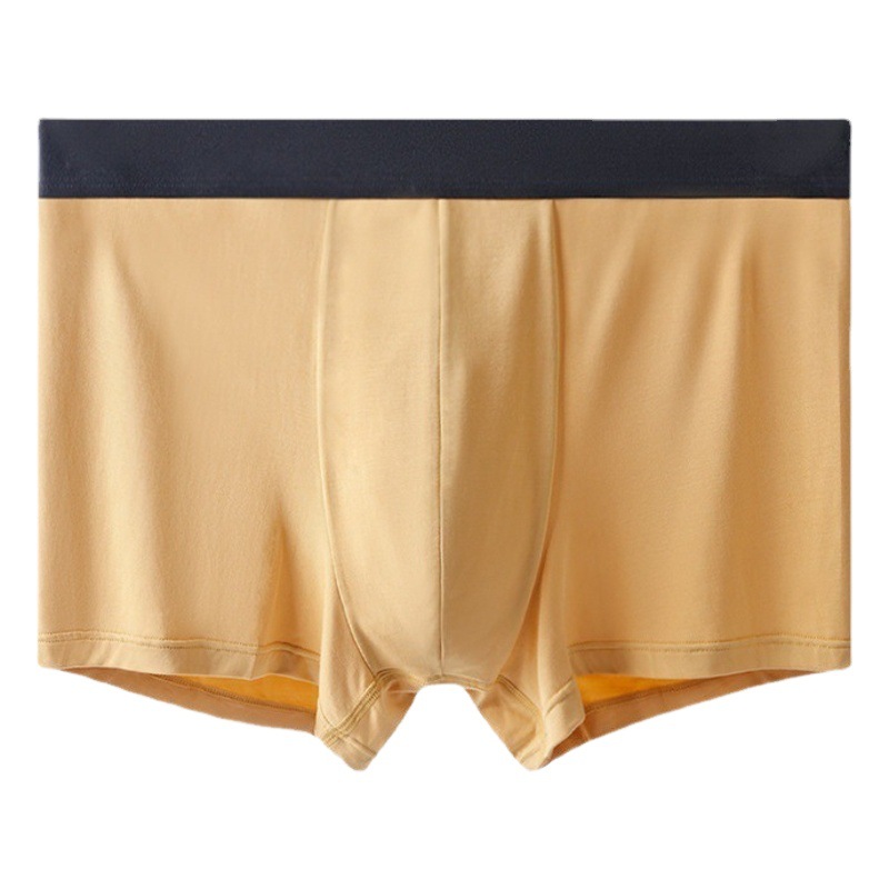 60 Count Lenzing Modal Men's Underwear Mid-Waist Breathable 7A Antibacterial Underwear Men's Ice Silk Feel Zhongshan Manufacturer Wholesale