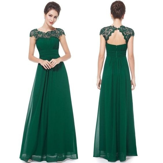Picture of Elegant European bridesmaid dress Jane European elegant lace bridesmaid evening dress women's clothing