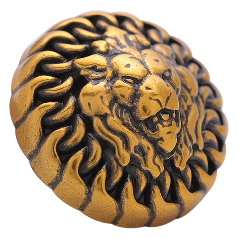 Xiao Xiang wind buttons retro trend lion head suit shirt coat coat dress hand stitched buttons wholesale