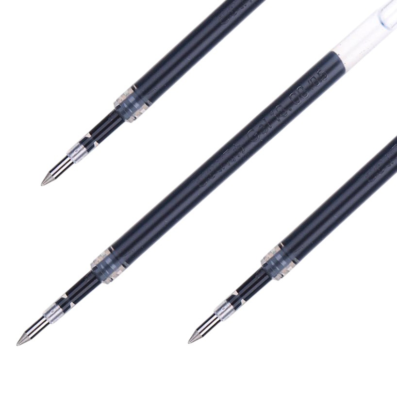 Deli S206 push refill Black Blue Red 0.5mm bullet matching S01/S08 pen thick refill