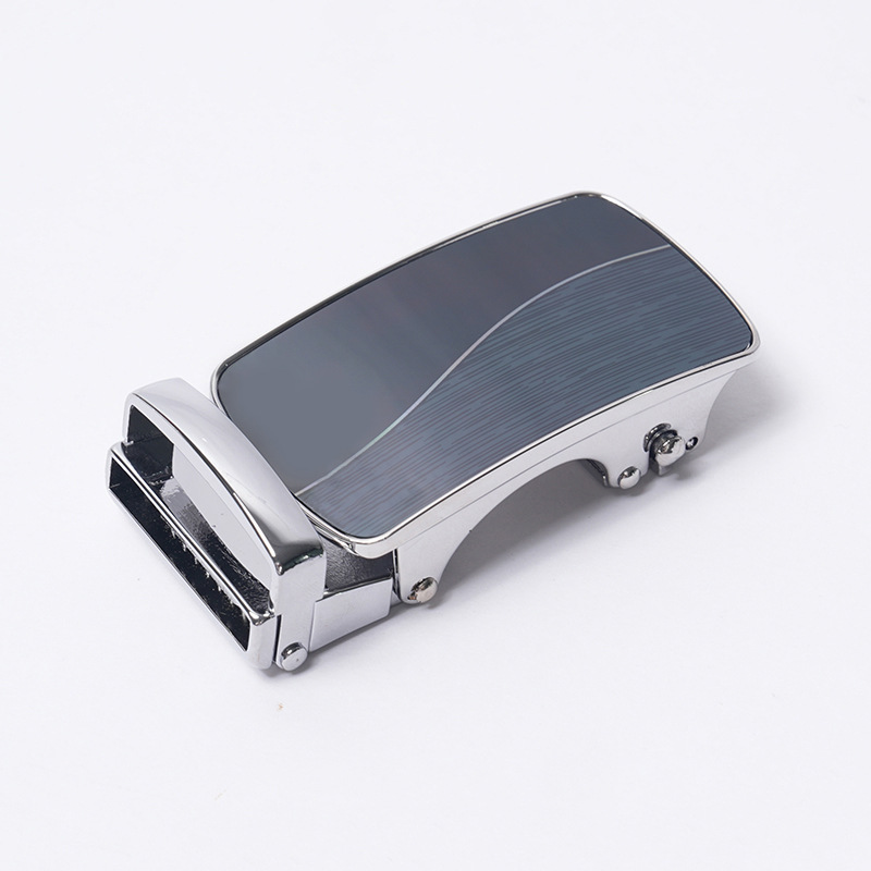 Men's Business-Inch Belt Buckle Three-Automatic Buckle Head Alloy Trouser Belt Men's Wholesale 3.5cm Clip Buckle