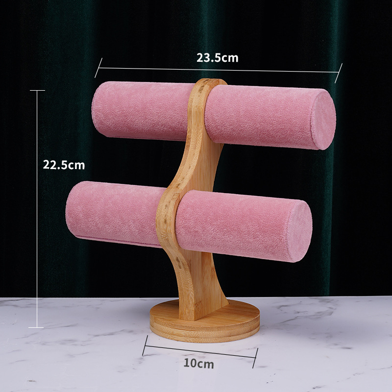 Picture of 2024 New Bamboo Bracelet Display Stand Jewelry Watch Bracelet Storage Stand Jewelry Bracelet Jewelry Hair Ring Storage