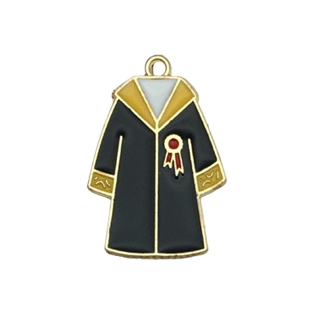 Picture of Cross-border DIY accessories alloy oil drop graduation season examination bachelor cap schoolbag size pen key chain pendant pendant